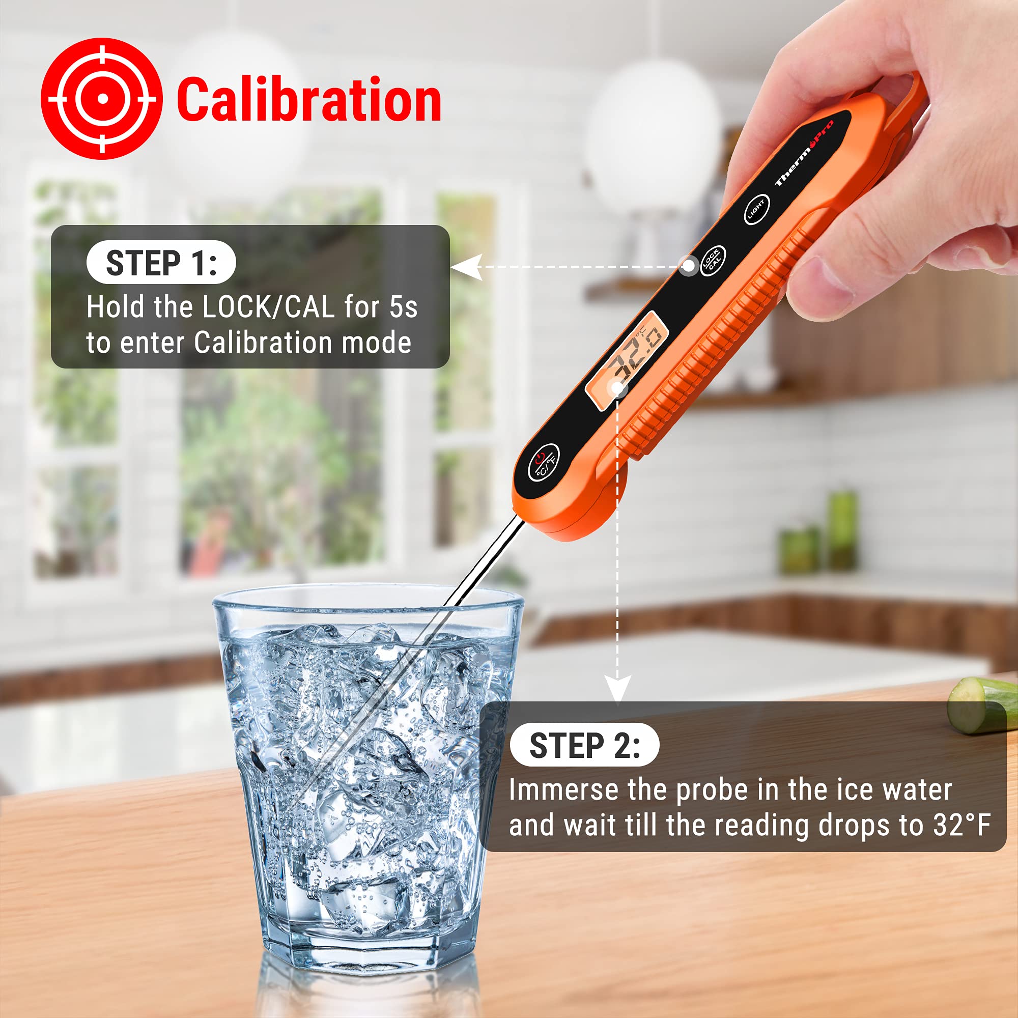 ThermoPro calibration feature maintains accurate temperatures over time.