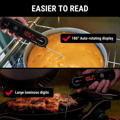 ThermoPro Lightning auto wake-sleep feature for instant readiness.