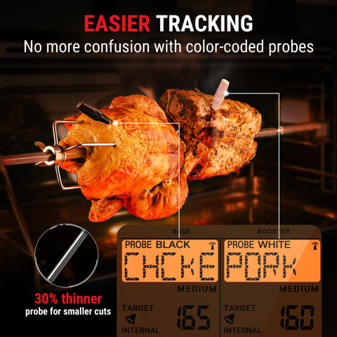 ThermoPro TempSpike 1000ft wireless range lets you monitor from indoors
