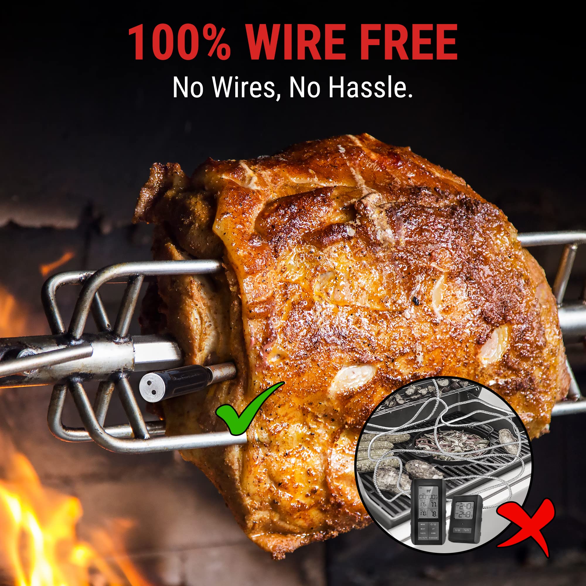 ThermoPro TempSpike app alerts screen with customizable cook reminders.