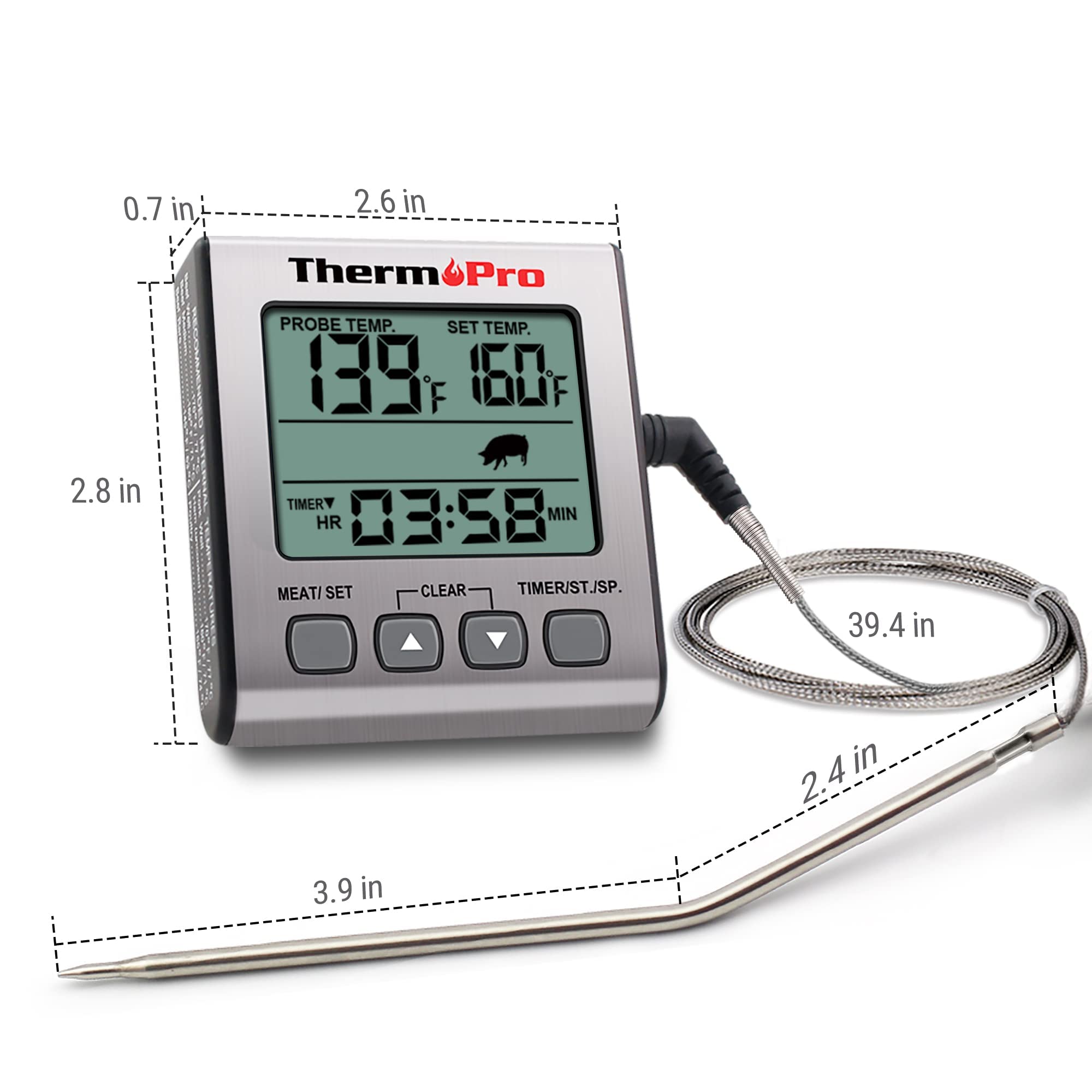 ThermoPro TP16S in use during oven or grill session