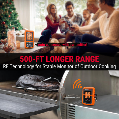 ThermoPro TP20 receiver display at a glance indoors or outdoors.