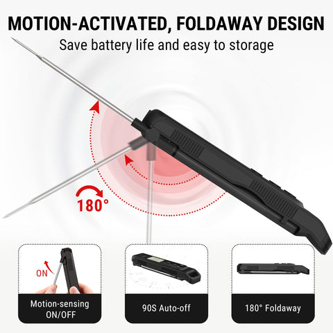 ThermoPro TP420 folding probe showing compact storage and easy use.