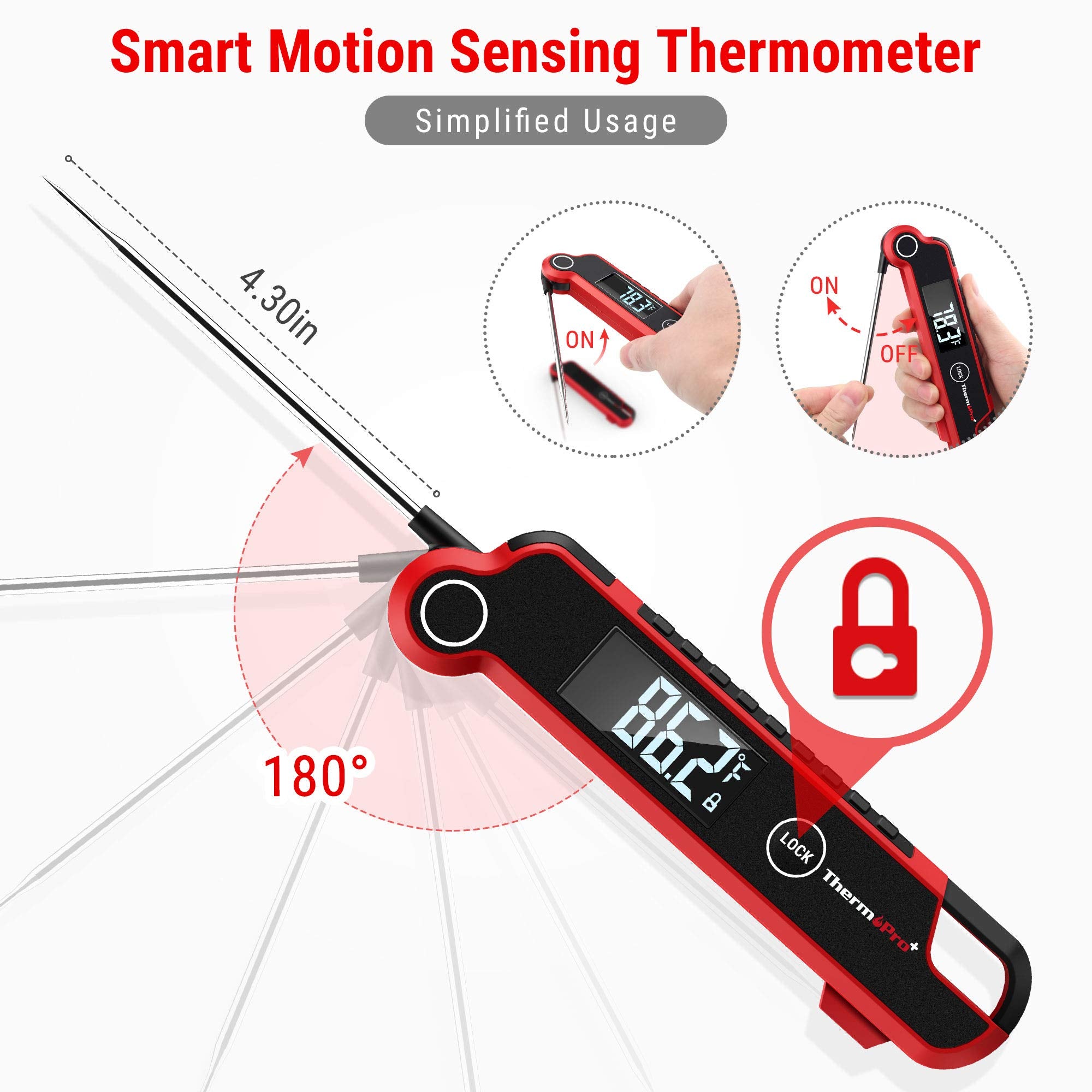 ThermoPro TP620 IP65 waterproof body for quick cleaning after grilling.