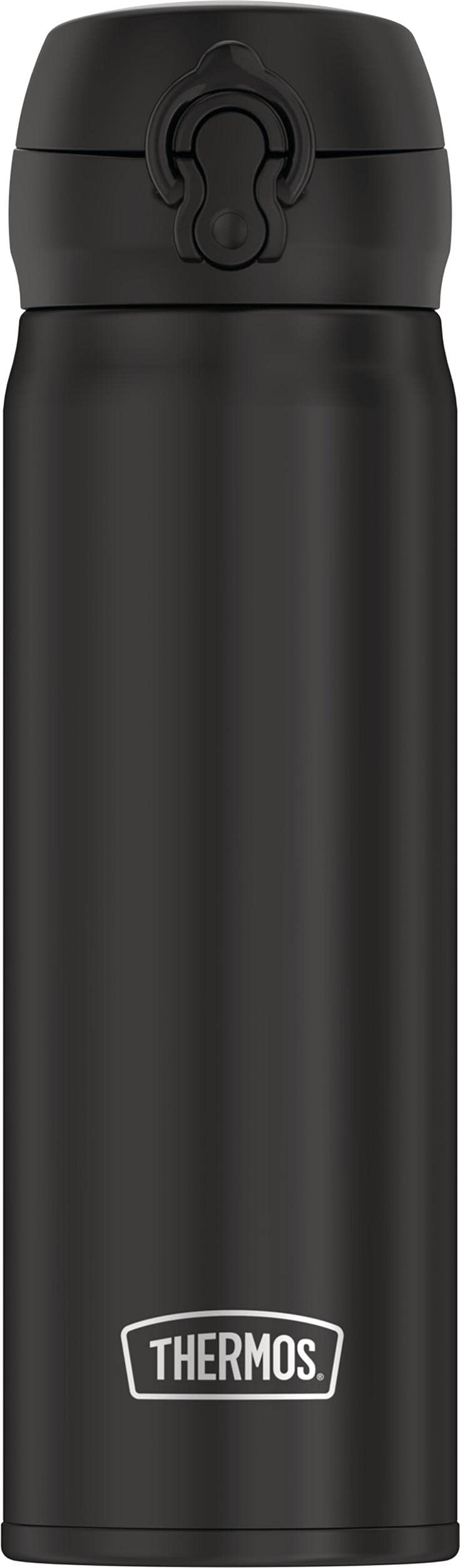 THERMOS 16oz stainless steel direct drink bottle, ideal for hot coffee or cold water.