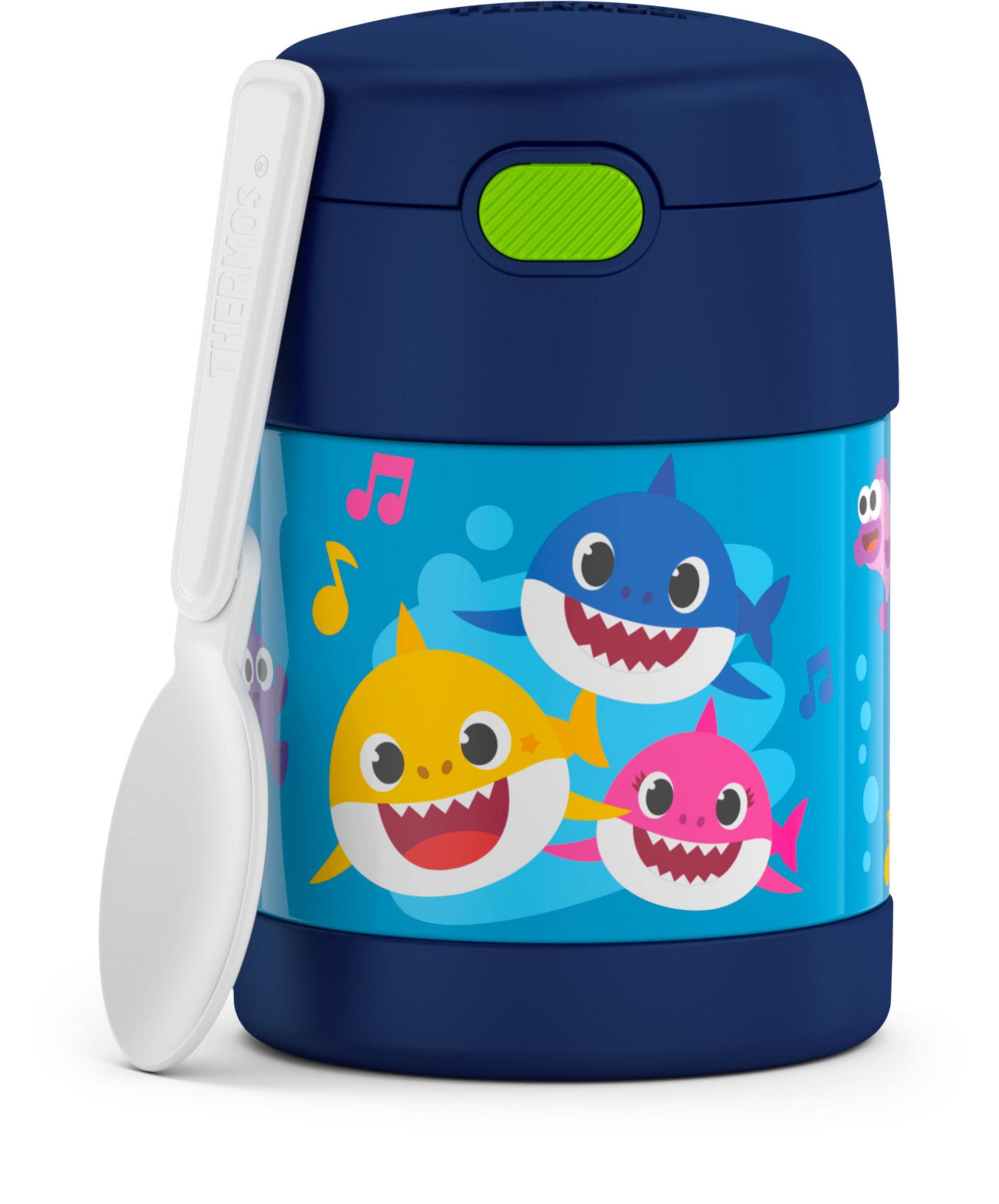THERMOS FUNTAINER 10oz baby shark lunch design keeps kids engaged at mealtime