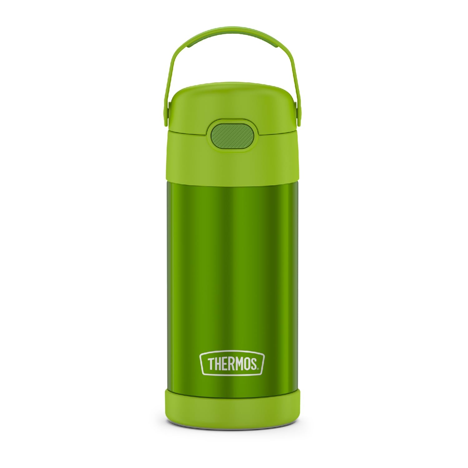 THERMOS FUNtainer 12oz bottle straw enables easy, on-the-go hydration for kids.
