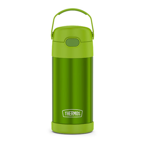 THERMOS FUNtainer 12oz bottle straw enables easy, on-the-go hydration for kids.