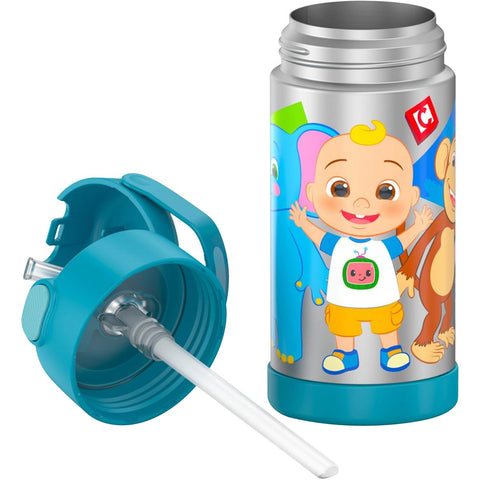 THERMOS FUNtainer Cocomelon-pattern adds fun color to school days.