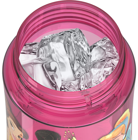 THERMOS Funtainer 16 oz dishwasher-safe bottle for quick cleanup.