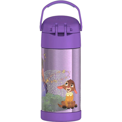THERMOS FUNTAINER durable stainless steel body resists drops during daily play.