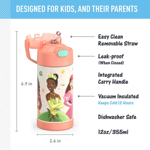 THERMOS FUNtainer kids bottle-lid for easy access and secure sealing.