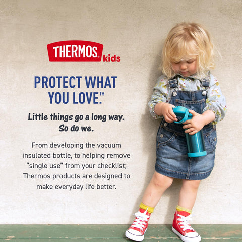 THERMOS FUNtainer not for hot liquids keeps beverages safe.
