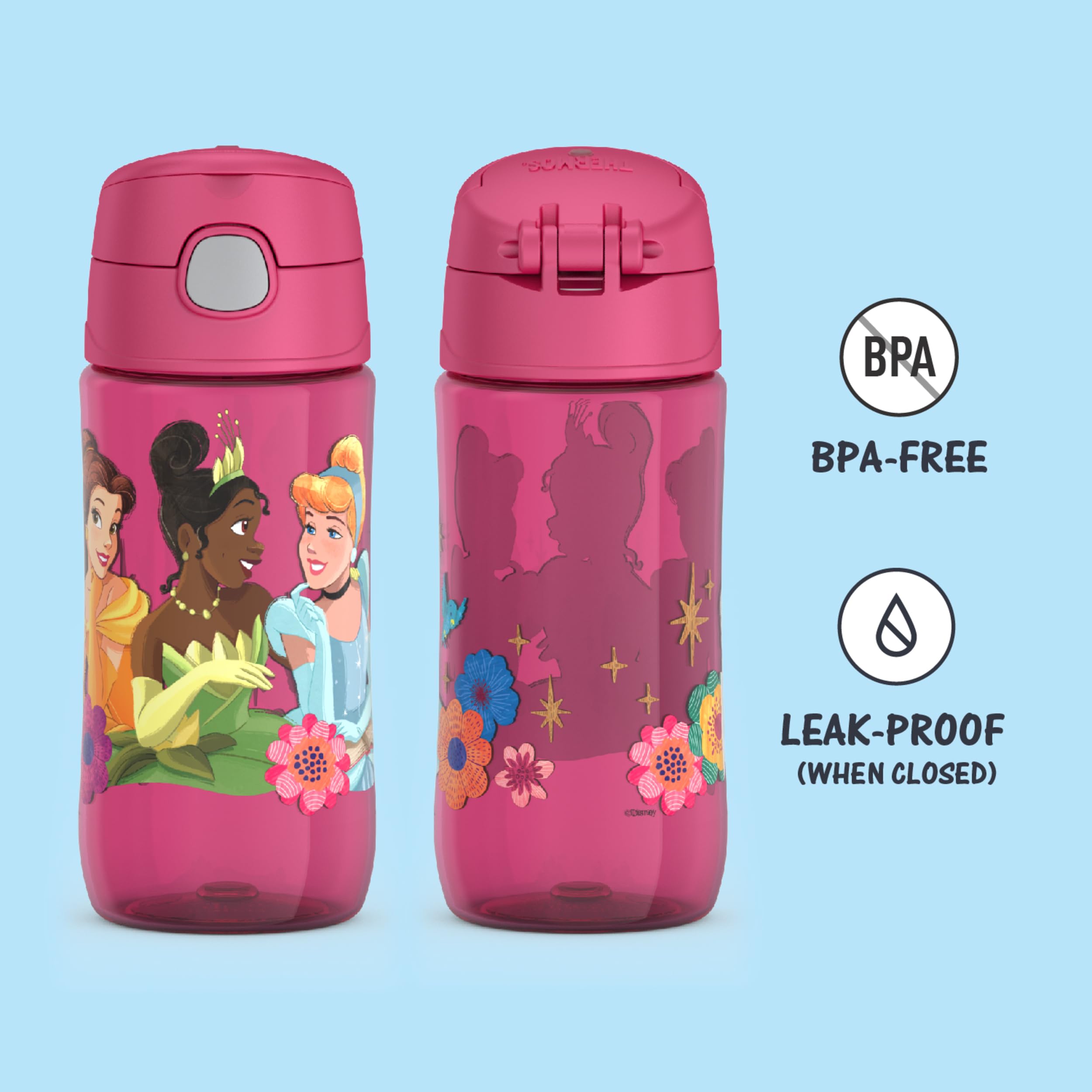 THERMOS Funtainer Princess pattern keeps kids cheerful during lunches.