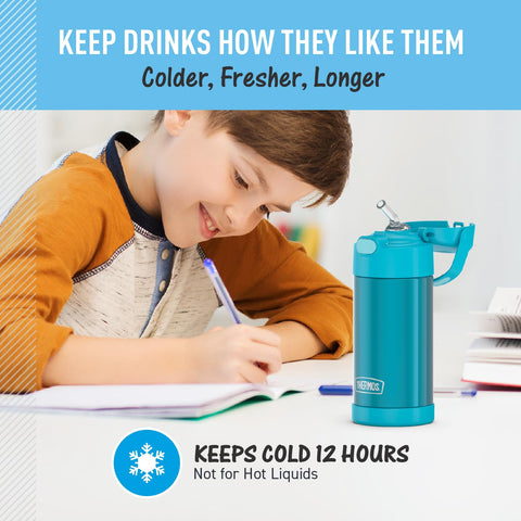 Thermos FUNtainer removable silicone straw for quick cleaning and hygiene