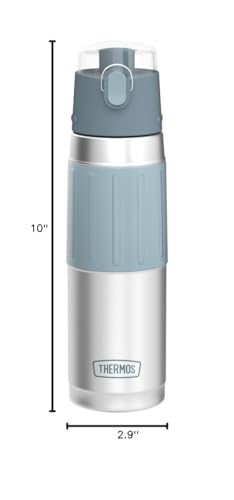 Thermos hydration bottle 18oz gray fits most cup holders for on the go hydration