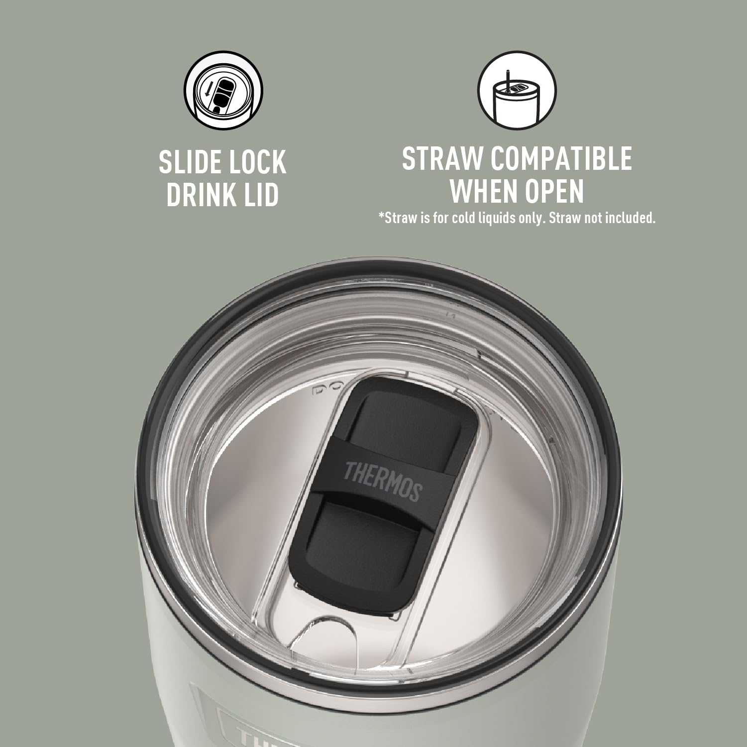 Top-rack dishwasher-safe THERMOS Icon Series tumbler for easy cleaning