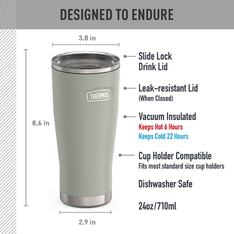 River Rock color detail on THERMOS Icon Series tumbler