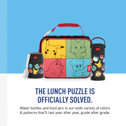 THERMOS Kids Soft Lunch Box Pokemon durability closeup emphasizes resilience for active days