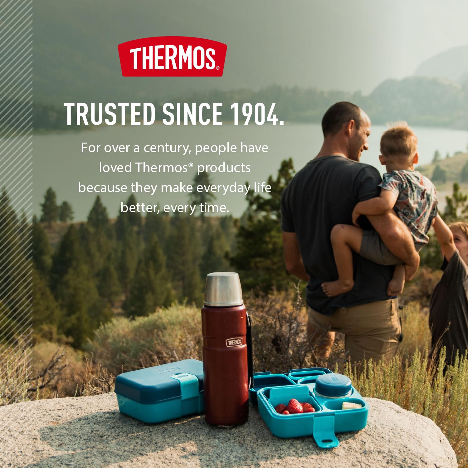 THERMOS Stainless King sweat-proof finish helps prevent condensation on cold drinks.