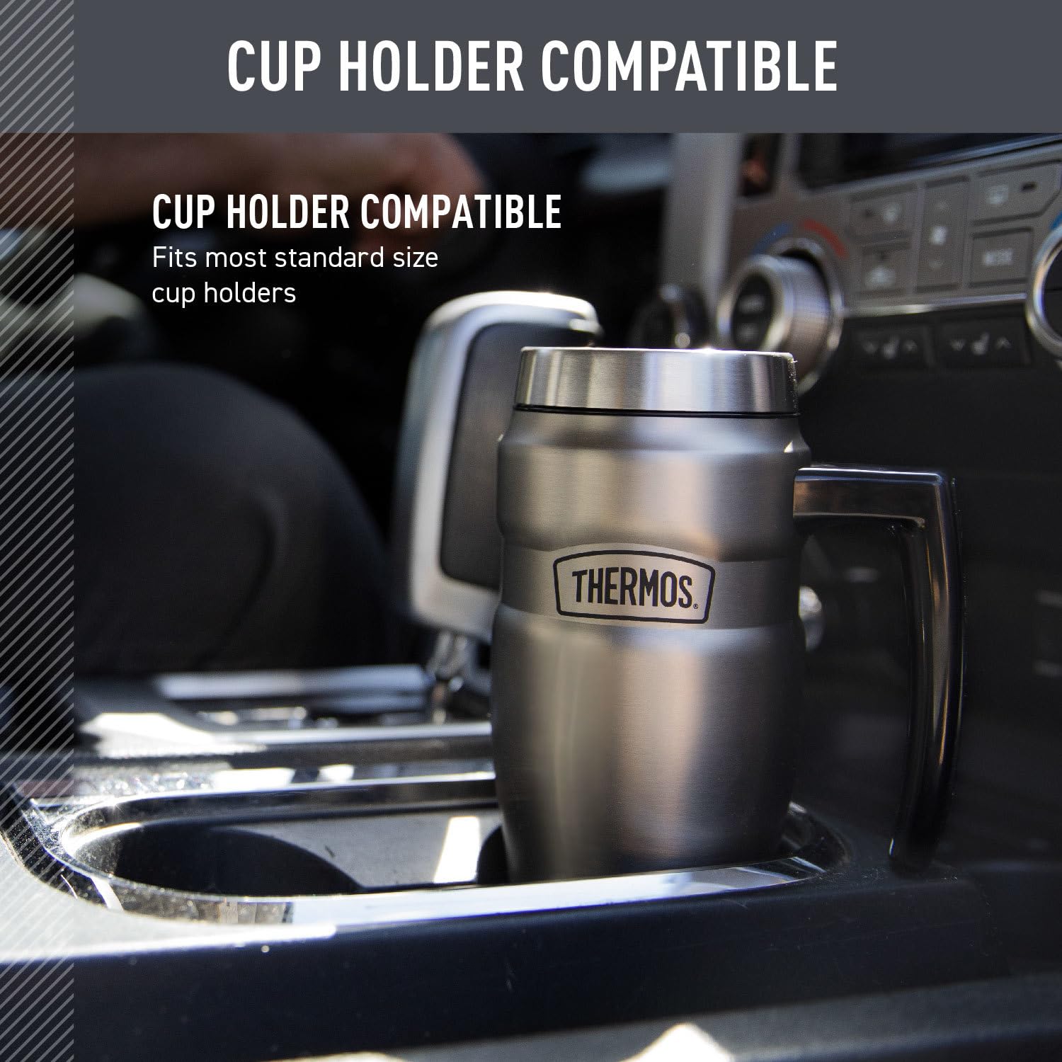 Thermos Stainless King insulation keeps hot up to 7 hours and cold up to 18 hours.