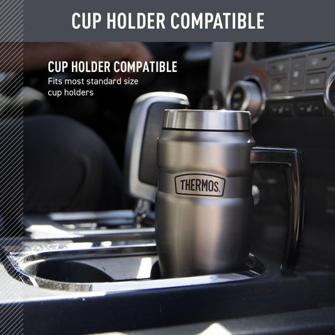 Thermos Stainless King insulation keeps hot up to 7 hours and cold up to 18 hours.