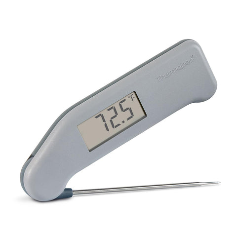 ThermoWorks Classic Thermapen Dove Grey front view for quick, precise temperature readings