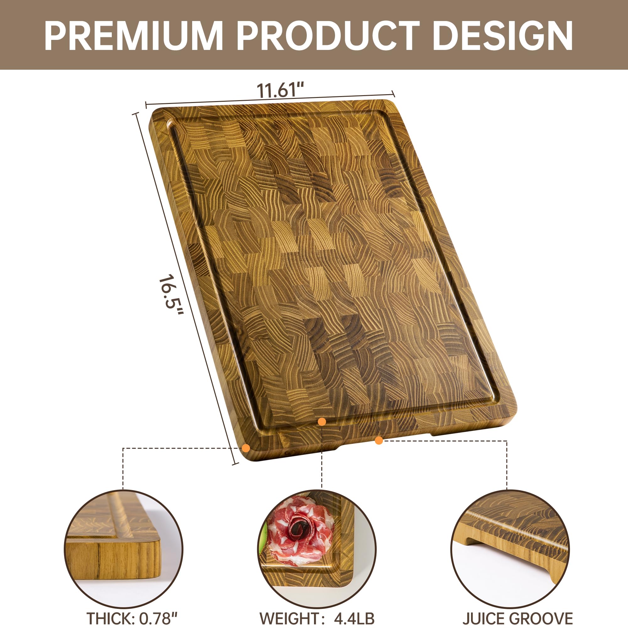thetchry cutting board featuring built-in handles for easy transport