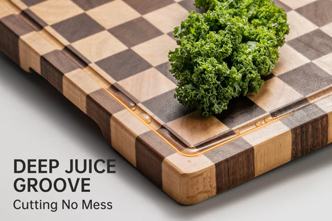 Thetchry cutting board side handles for easy transport