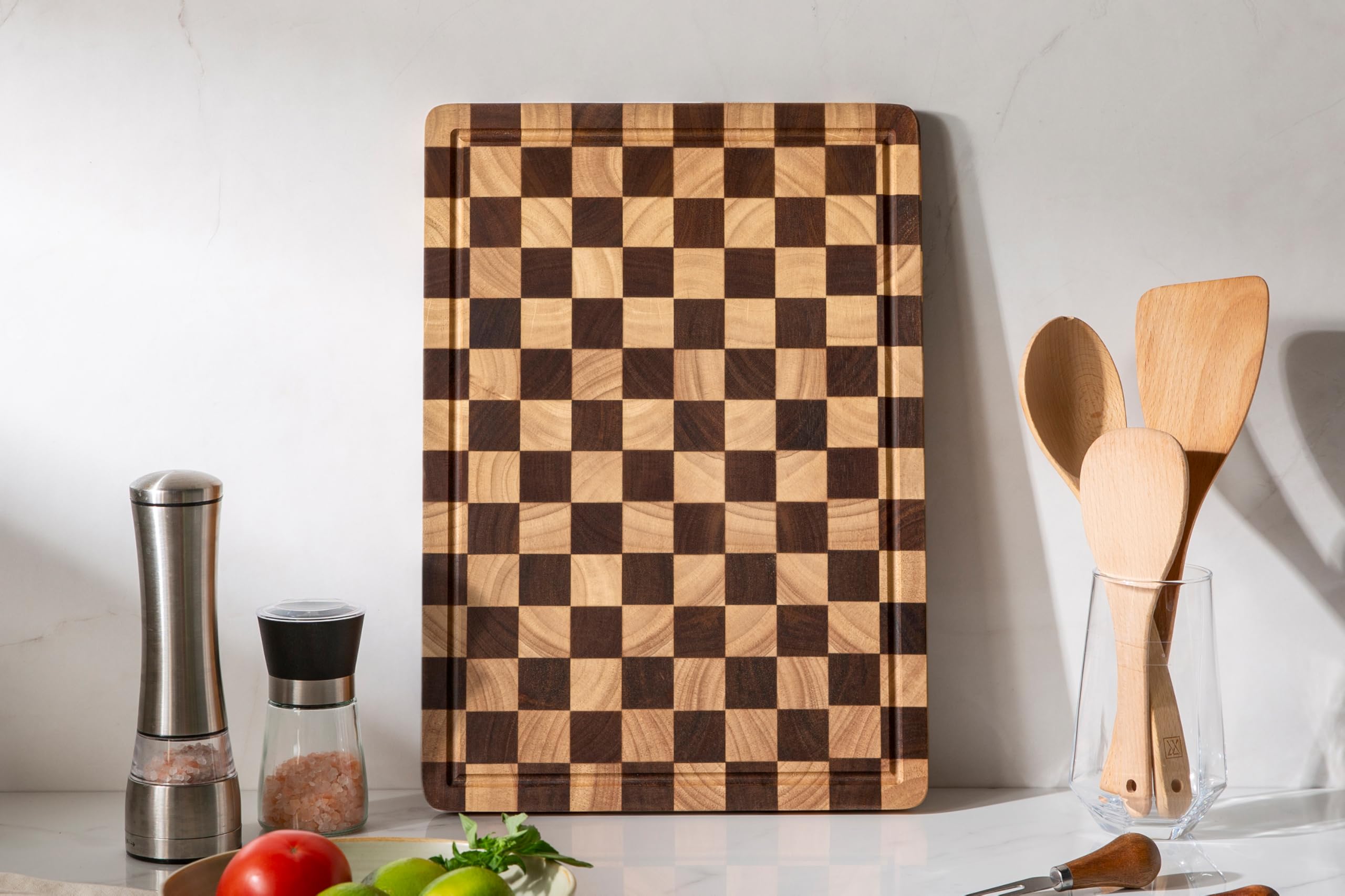 Thetchry large kitchen board 16-5 by 11-6 inches for spacious prep