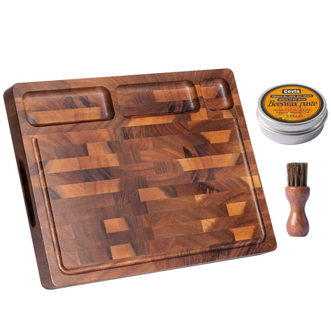 thetchry walnut cutting board natural beeswax oil finish resists stains