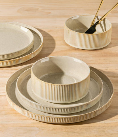 TheTerra 12-piece dinnerware set for four arranged on a table