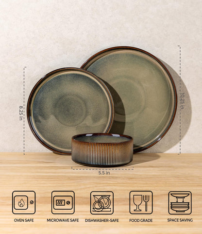 TheTerra dishwasher-safe set stays easy to clean after meals.