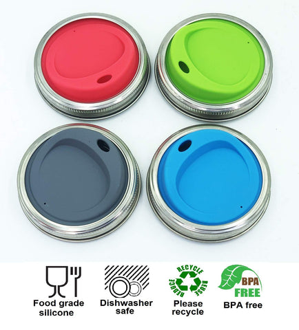 THINKCHANCES lime sip lid on mason jar for colorful beverage organization
