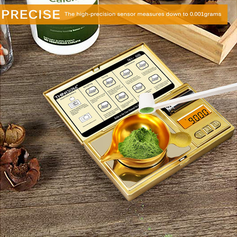 THINKSCALE scale with backlit LCD for easy readings in dim light