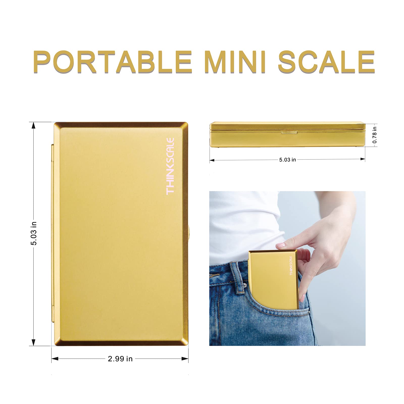 THINKSCALE includes batteries, ready to use anywhere