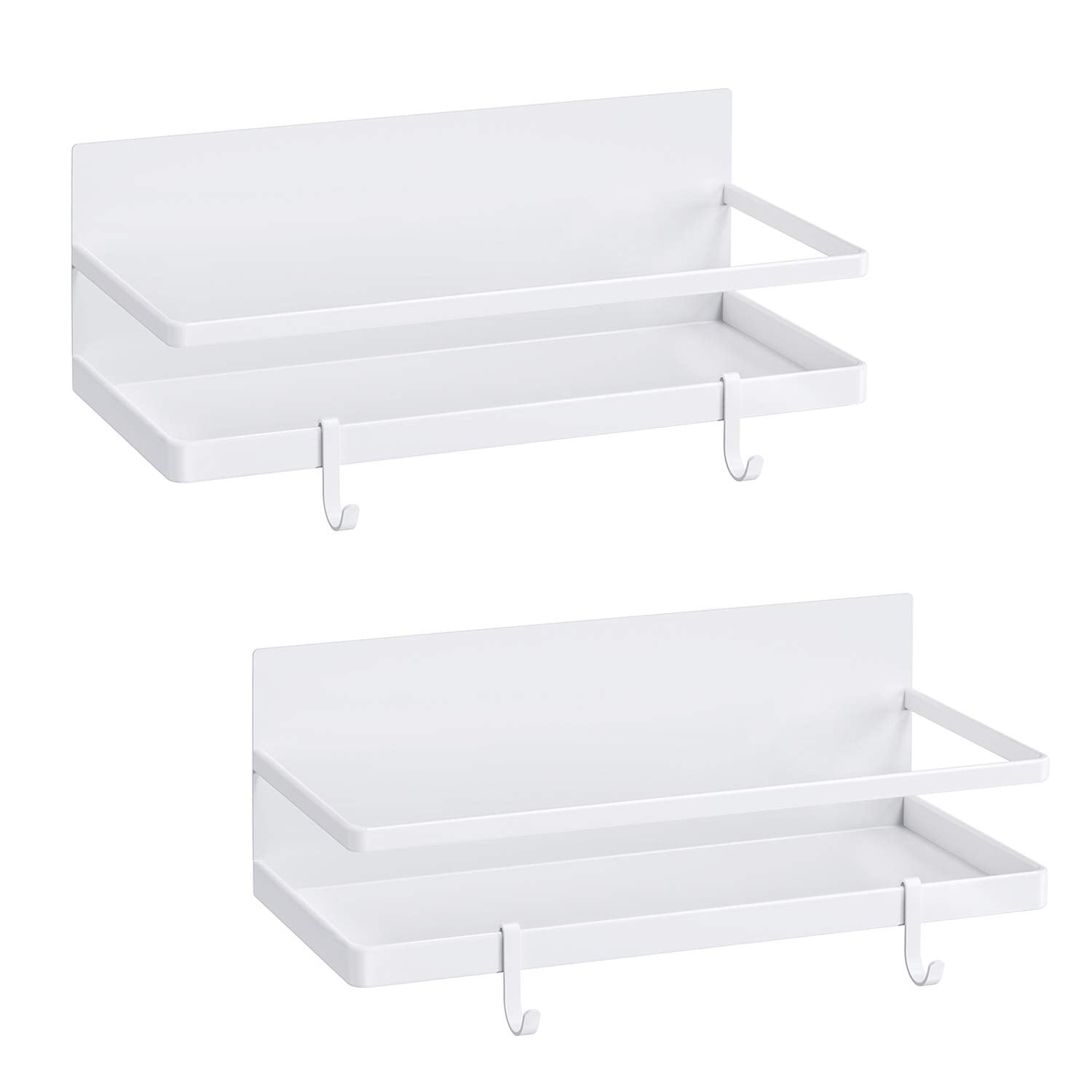 Thipoten magnetic spice rack two-pack on white finish for clutter-free countertops.