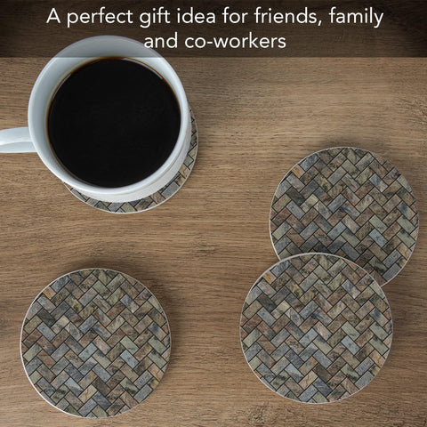 Thirstystone durable coaster with non-slip grip for stable drinks.