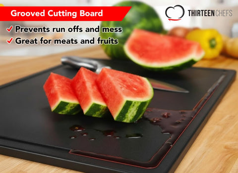 Thirteen Chefs commercial-grade BPA-free board suitable for busy kitchens