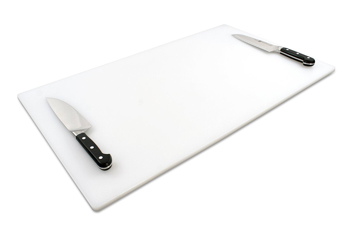 Thirteen Chefs extra-large cutting board for meat processing with ample prep space.