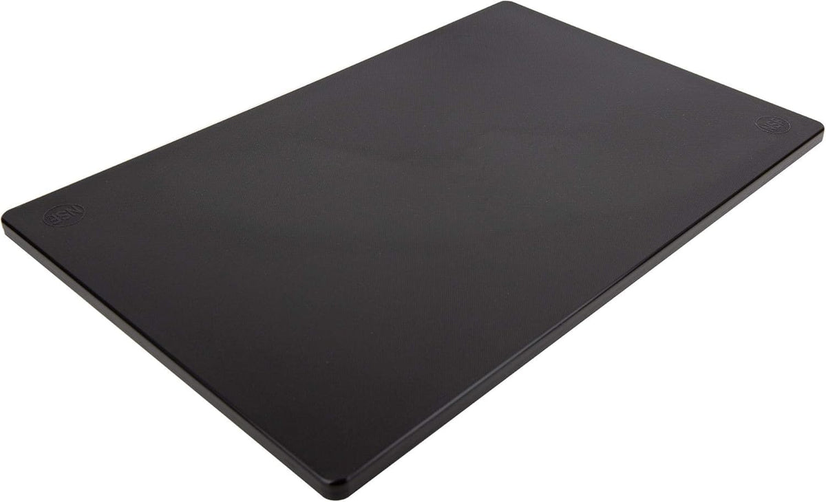 Thirteen Chefs large black cutting board 18x12 inches for family meal prep and prep work.