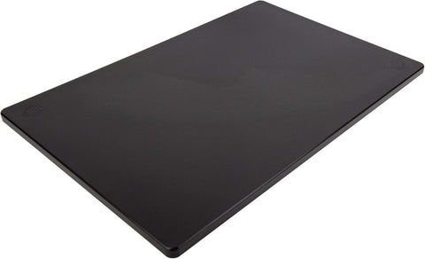 Thirteen Chefs large black cutting board 18x12 inches for family meal prep and prep work.