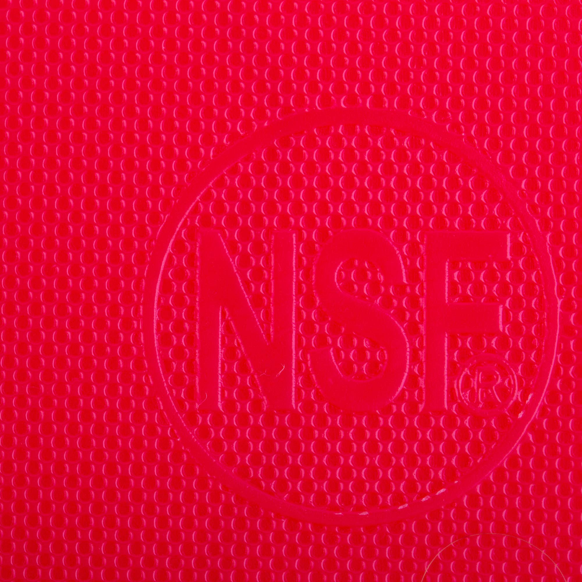NSF stamped Thirteen Chefs meat-cutting board for food service confidence.