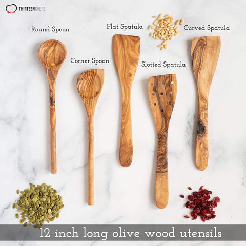 Thirteen Chefs Tramanto curved spatula for ergonomic balance