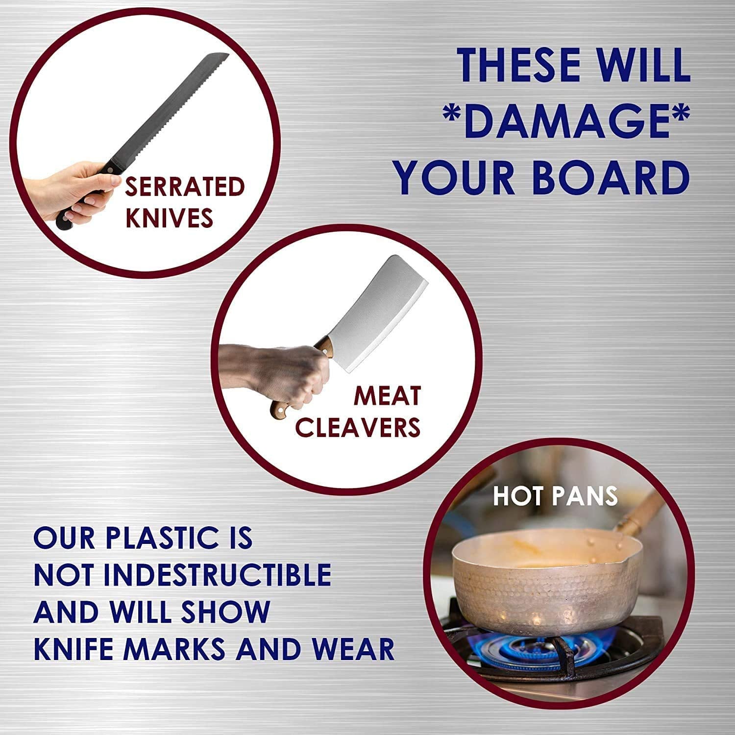 Thirteen Chefs white cutting board odor-resistant design maintains a fresh prep area