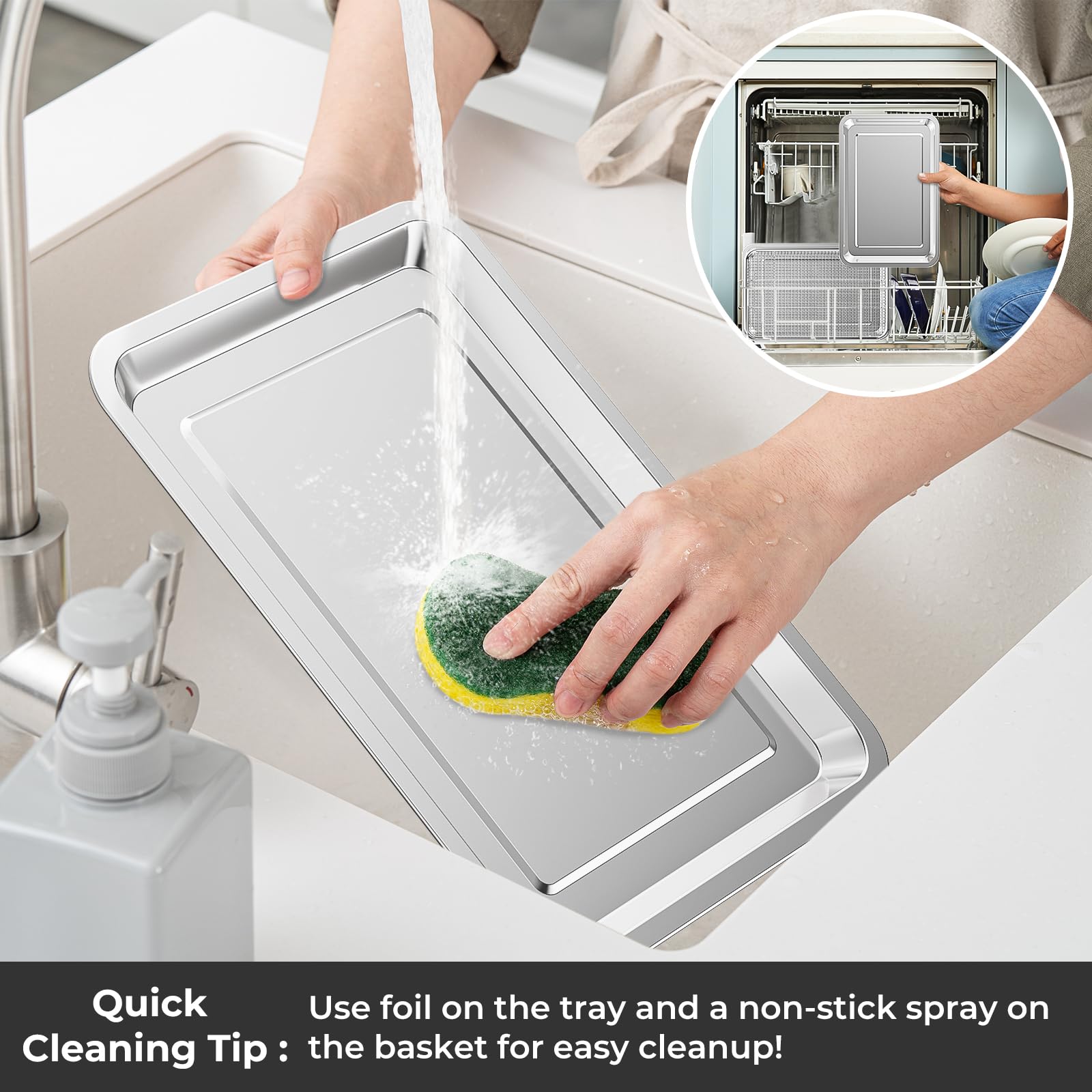 THORSES extra-large size fits most ovens with air fry options.