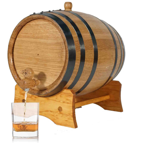 THOUSAND OAKS BARREL 3L with stand, bung and spigot for quick aging