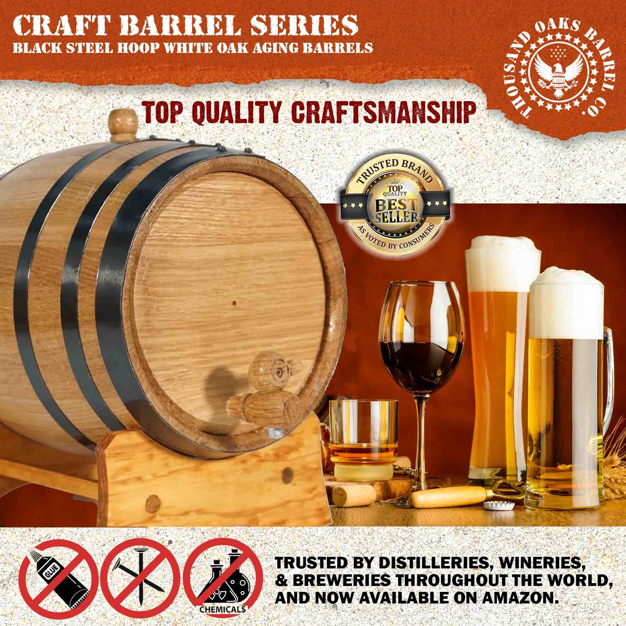 THOUSAND OAKS BARREL age cocktails with natural oak flavors for richer drinks.