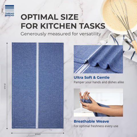 THREAD SPREAD fast-drying towels wick moisture and stay fresh between uses.