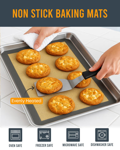 ThreadNanny nonstick surface silicone mat enabling even heat and minimal oil.